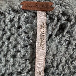 Free People Green Knit Sweater